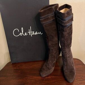 Cole Haan Brown Suede Boots